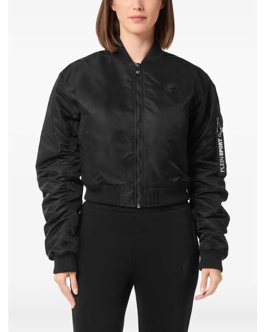 Philipp Plein Black Bomber Jacket Icon