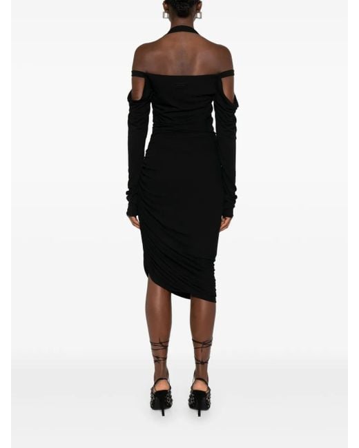 The Attico Black Halterneck Mini Dress