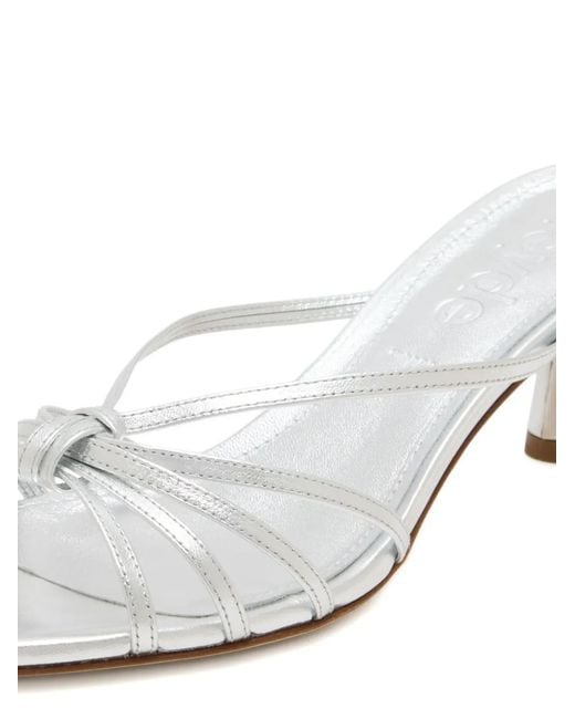 Aeyde White Abby Mules