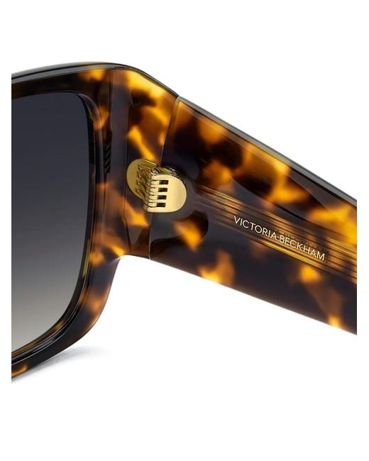 Victoria Beckham Black Square-Frame Sunglasses