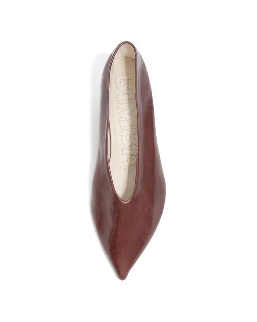 Bimba Y Lola Brown Pointed-Toe Pumps