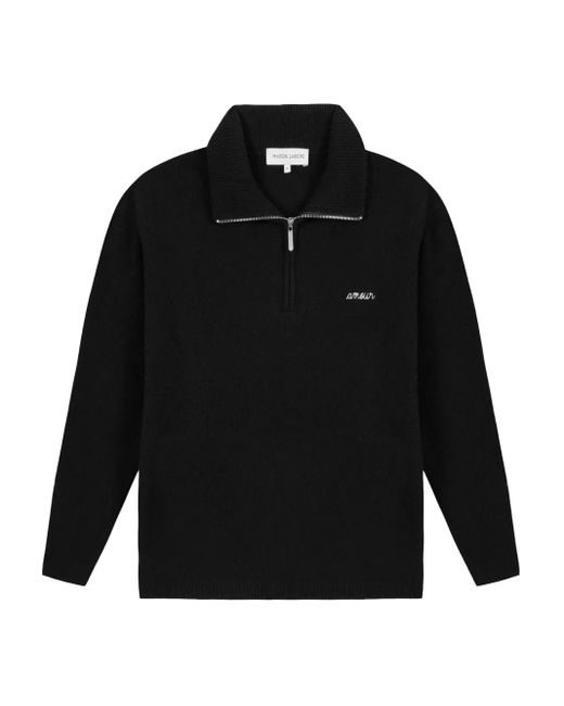 Jersey Amour con media cremallera Maison Labiche de hombre de color Black