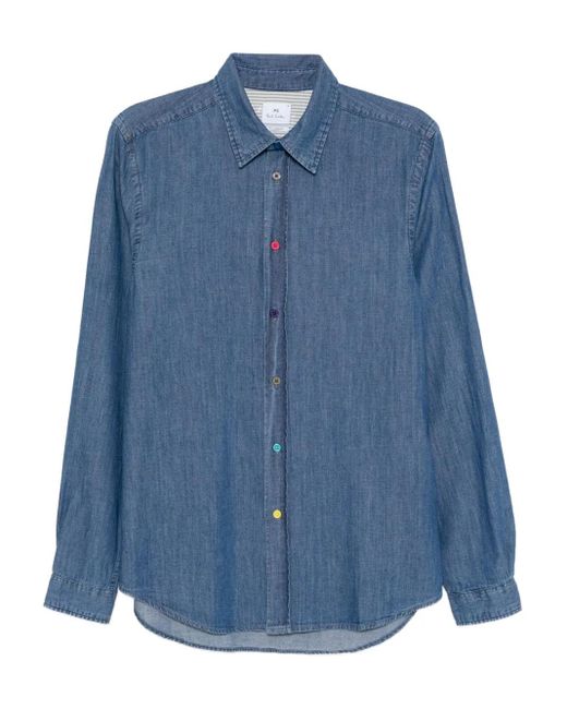 Paul Smith Denim Overhemd in het Blue voor heren