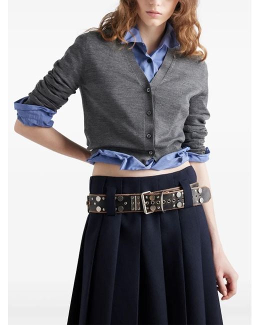 Prada Wollen Vest in het Gray