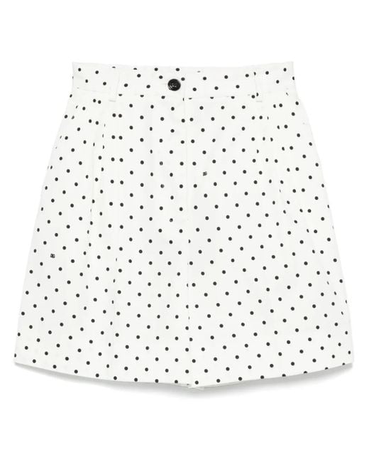 Dolce & Gabbana ポルカドット ショートパンツ White