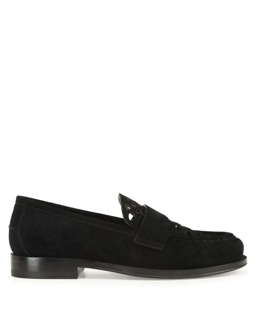 Sergio Rossi Black Mermaid Loafers