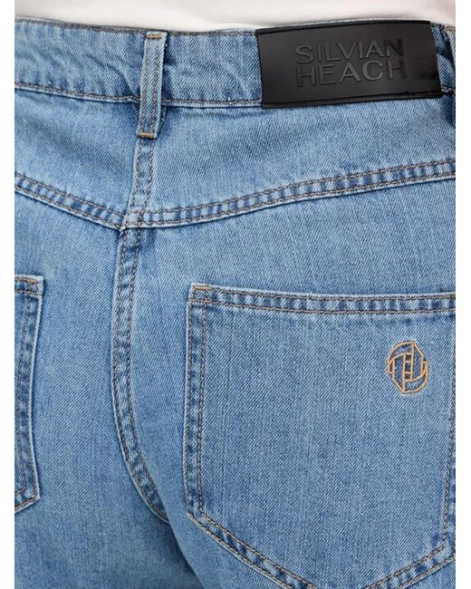 Silvian Heach Blue Versly Straight-Leg Jeans