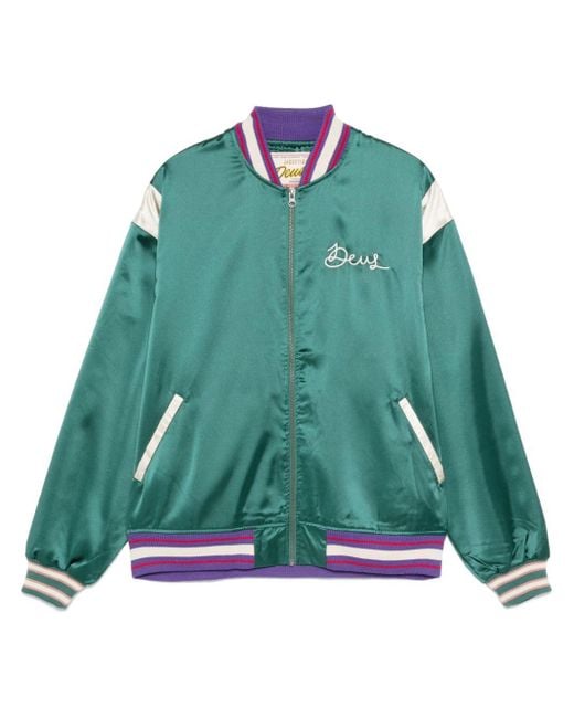 Deus Ex Machina Green Memento Mori Bomber Jacket for men