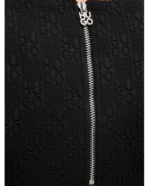 HUGO ノースリーブ ミニドレス Black