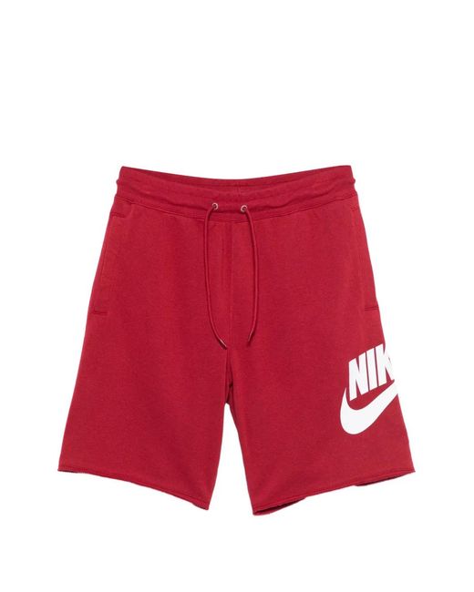 Nike Red Logo Shorts for men