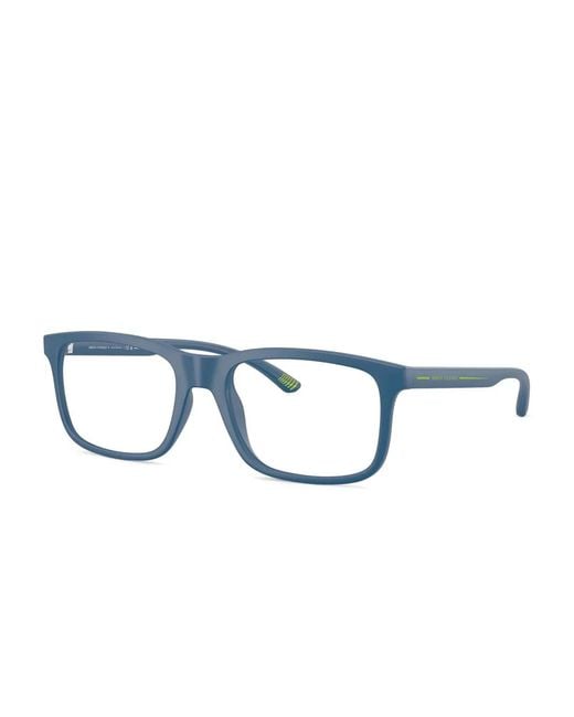 ARMANI EXCHANGE Blue Square-Frame Glasses for men