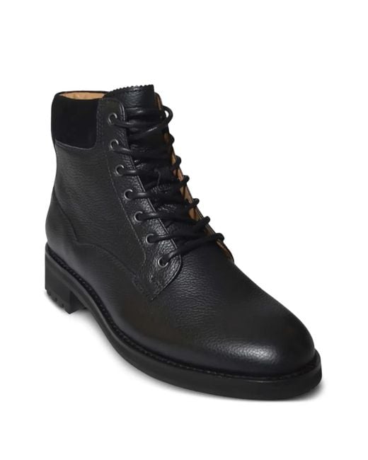 Polo Ralph Lauren Lace-up Fastening Leather Boots in Black  display picture 1