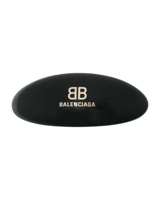 Balenciaga Haarspeld Met Logo in het Black