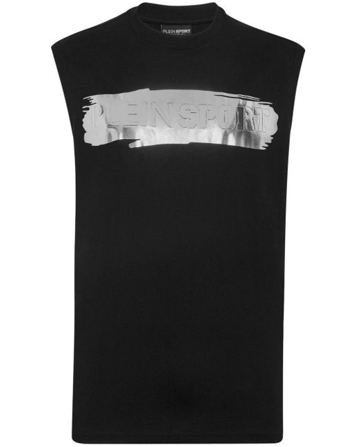 Canotta con stampa di Philipp Plein in Black da Uomo