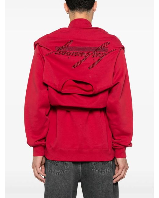 Martine Rose Red Celebration Crew Sweatshirt for men