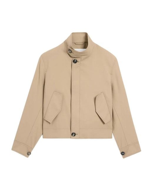 AMI Natural New Wool Harrington Jacket for men