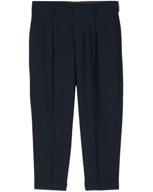 Kolor Blue Tapered Cropped Trousers for men