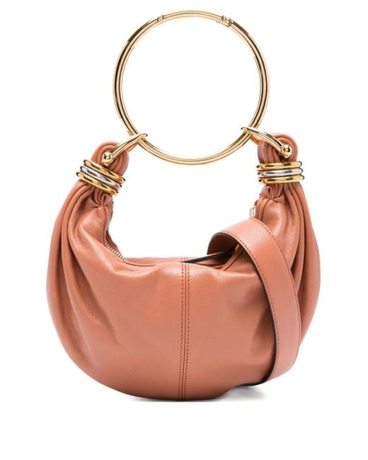 Chloé Pink Mini Bracelet Leather Tote Bag