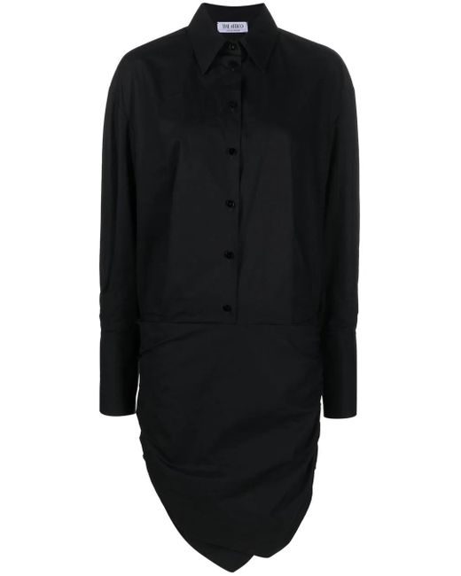 Robe-Chemise À Ourlet Asymétrique The Attico en coloris Black