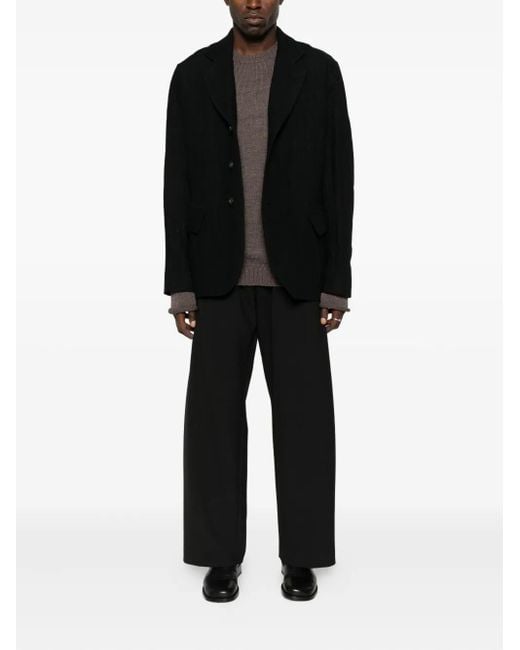 Masnada Black Single-Breasted Blazer for men