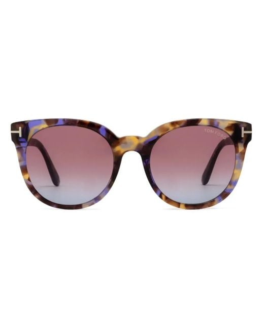 Tom Ford Brown Tortoiseshell-Effect Sunglasses
