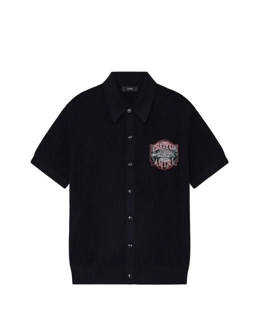 Amiri Blue Shirt With Print for men