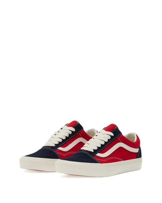 Vans Red Old Skool Low-Top Sneakers