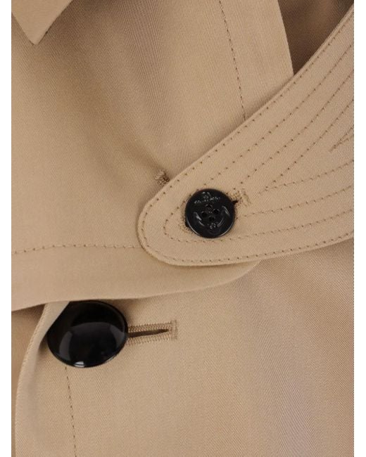 Sacai Natural Double-Breasted Twill Trench Coat