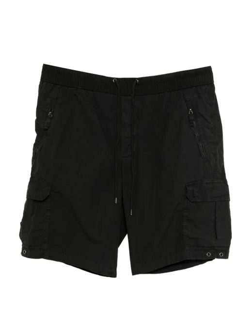 James Perse Black Poplin Cargo Shorts for men