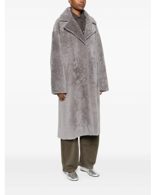 Arma Gray Shearling Coat