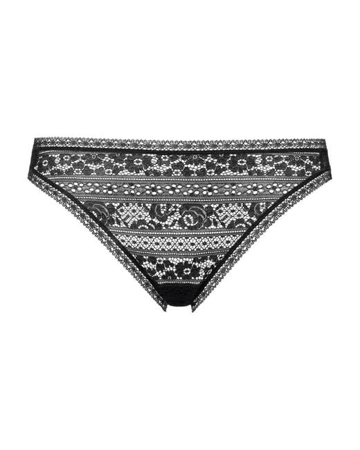 Eres Gray Certitude Lace-Trimmed Briefs