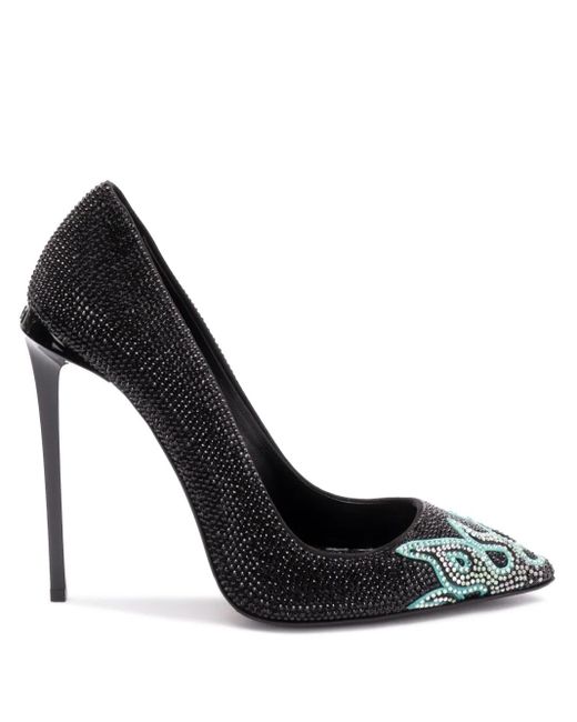 Escarpins À Ornements De Flammes 120 Mm Philipp Plein en coloris Black
