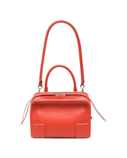 Loewe Red Amazona 180 Leather Shoulder Bag