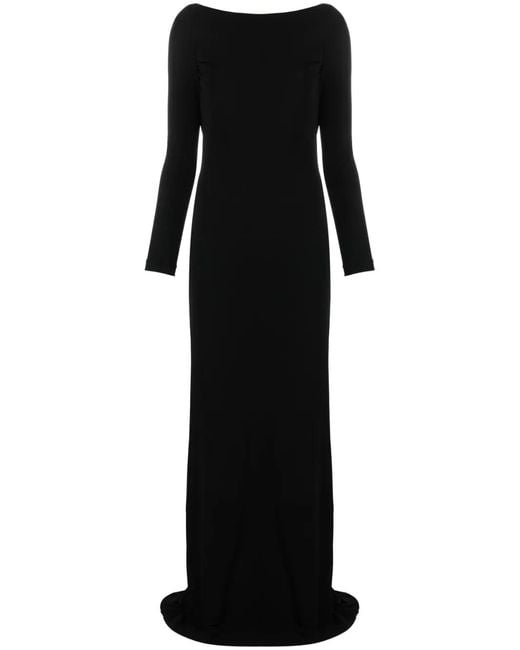 DSquared² Black Open Back Long Dress