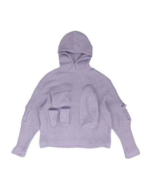 Who Decides War Hoodie mit Taschen in Purple für Herren