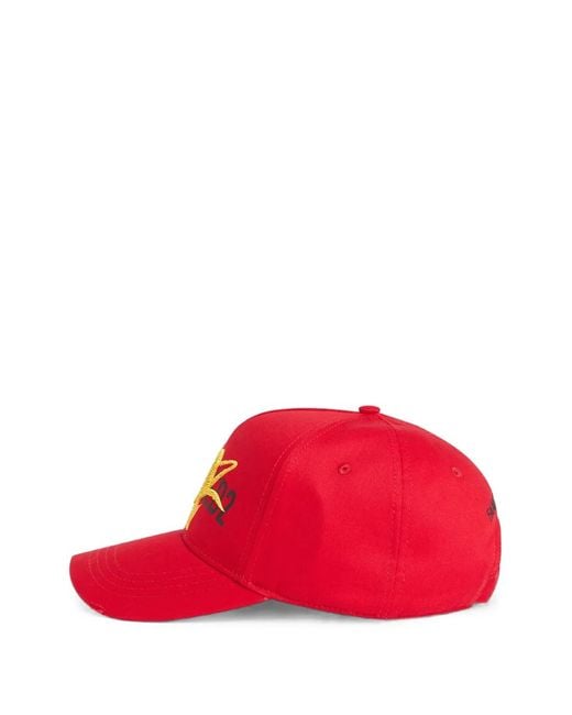 DSquared² Red Logo Baseball Cap for men