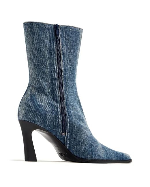 DIESEL Blue D-Allas Denim Boots