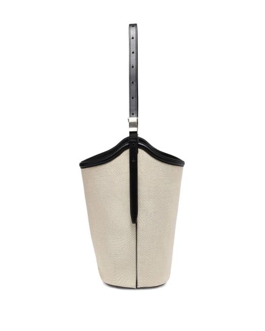 Proenza Schouler White Brant Linen Bucket Bag