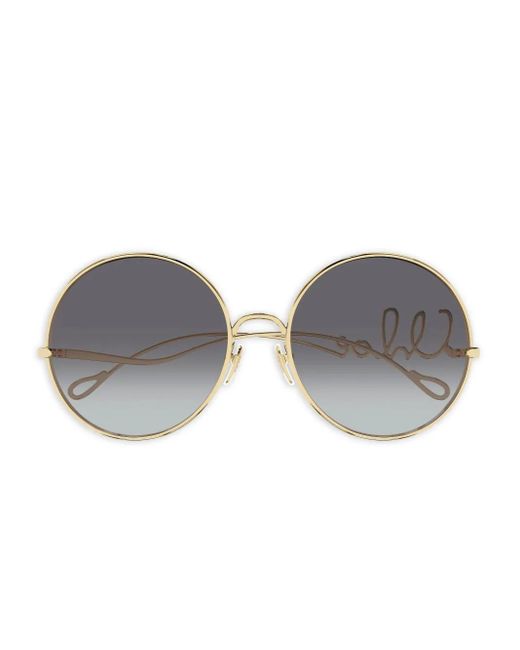 Chloé Gray Metal Sunglasses