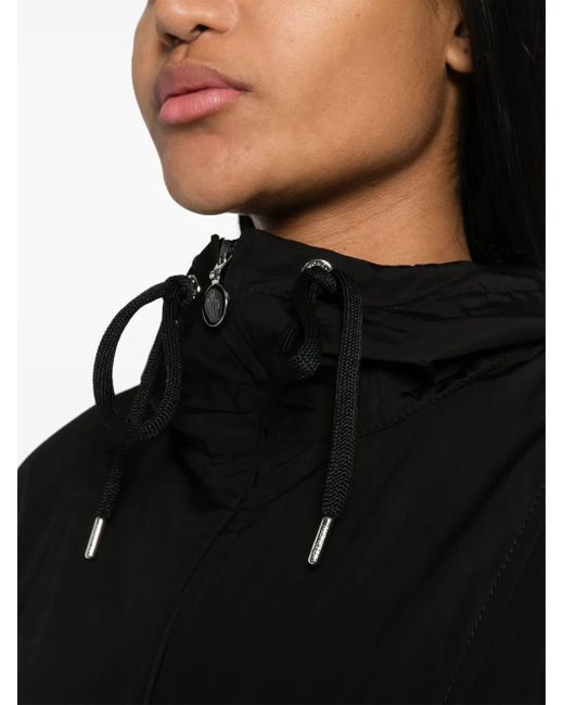 Moncler Jas Met Capuchon En Trekkoord in het Black