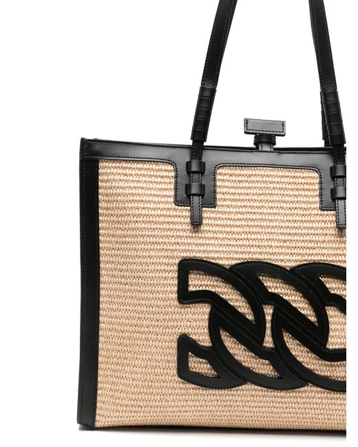 Casadei Black Beau Rivage Shopping Bag