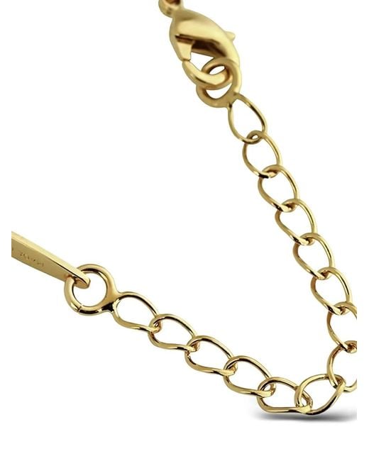 Ferragamo Metallic Crystal Embellishee Necklace