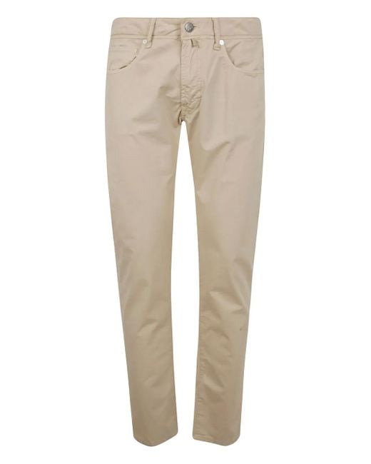 Incotex Straight Broek in het Natural voor heren