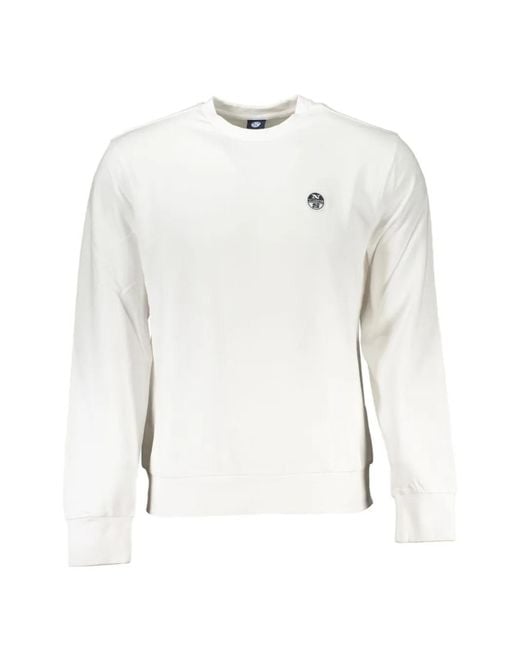 North Sails White Sweat À Patch Logo for men