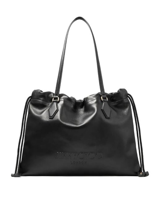 Borsa Tote Media di Jimmy Choo in Black