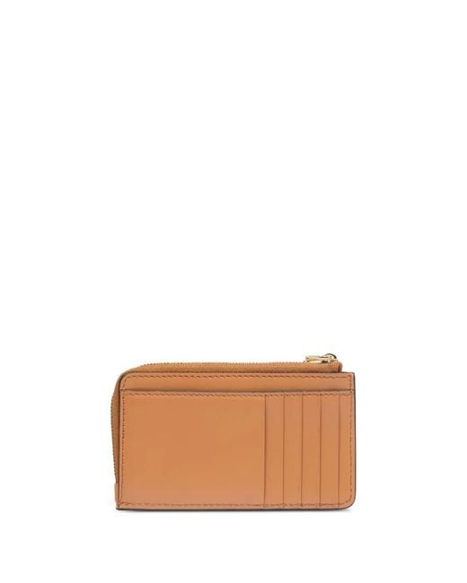 Lancel Brown Zip Wallet