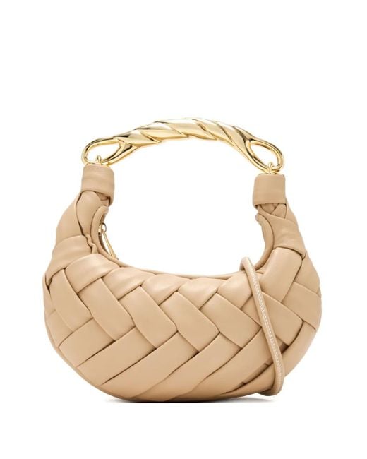 JW PEI Natural Woven-Leather Tote Bag