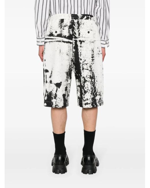 McQueen White Shorts for men
