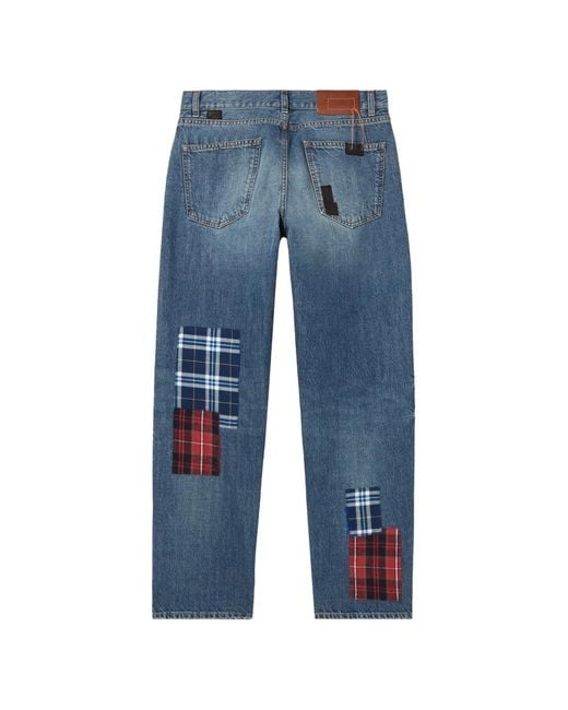 Fortela Blue Jill Patchwork Five-Pocket Jeans
