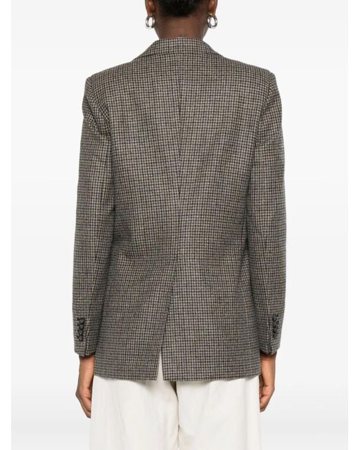 Tagliatore Blazer Met Pied-De-Poule Print in het Gray